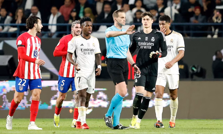 بطاقات حمراء في ديربي ريال مدريد وأتلتيكو